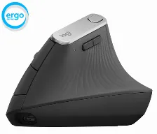 Mouse Ergonomico Logitech Optico, 4 Botones, 4000 Dpi, Rf Inalambrico + Bluetooth, 10 M, Grafito