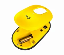 Mouse Logitech 910-006549 óptico, 4 Botones, 4000 Dpi, Bluetooth, 10 M, Negro, Amarillo