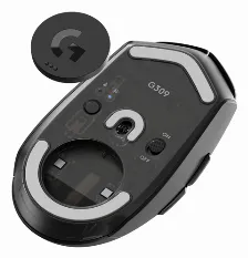 Mouse Logitech G G309 Opto-mecánica, 25600 Dpi, Rf Inalámbrico + Bluetooth, Negro