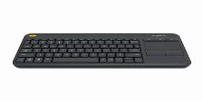 Teclado Inalambrico Logitech K400 Plus, Touchpad, Teclas Multimedia, Negro, Rf Unify