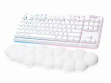 Teclado Logitech G 920-010684 Inglés, Inalámbrico, Rf Inalámbrico + Bluetooth, Interruptor Mecánico, Led Rgb, Blanco