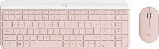 Kit Teclado Y Mouse Logitech Mk470 Slim, Inalambrico, Usb-a, Color Rosa