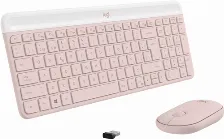 Kit Teclado Y Mouse Logitech Mk470 Slim, Inalambrico, Usb-a, Color Rosa