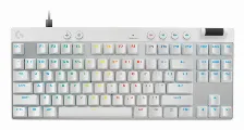 Teclado Logitech G Pro X Tkl Rapid Inglés, Alámbrico, Usb, Magnetic-mechanical Key Switch, Led Rgb, Blanco