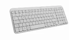 Teclado Logitech K250, Teclado Mecanico, Membrana, Inalambrico, Bluetooth, Blanco, Espanol