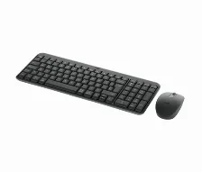 Kit De Teclado Y Mouse Bluetooth Logitech Mk250 Compact, Gris