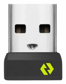 Accesorio Logitech 956-000007, Receptor Usb, 14.4 Mm, 18.6 Mm, 6.11 Mm, 1.68 G, Negro, Verde, Metálico