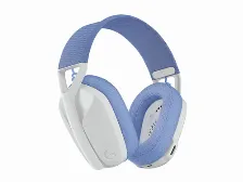 Diadema Inalambrica Logitech G435, 20-20000 Hz, Bluetooth, Color Blanco/azul, 18 Horas De Bateria, Cojinetes, (981-001073)