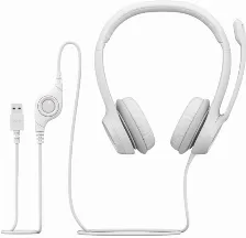 Diadema Logitech H390 Para Oficina/centro De Llamadas, Microfono Boom, Alambrico, Color Blanco