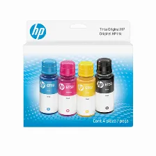 Botella De Tinta Hp Negro, Cian, Magenta, Amarillo, Compatibilidad Deskjet Gt 5800 Series, Ink Tank 100/300/400, Smart Tank 200/500/600/700 Series