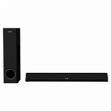 Barra De Sonido Acteck Bs670 2.1, Usb, Bt, Inalámbrico Y Alámbrico, Negro