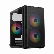 Gabinete Acteck Doom Pro Mesh Gi730m Mini Tower, Fuente 600w, 3x Ventiladores, Negro