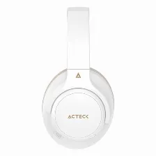 Audífonos Acteck Hype Epic Hp750 Diadema, Inalámbrico Y Alámbrico, 3.5 Mm, Bluetooth, Blanco