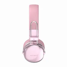 Audífonos Acteck Ac-940900 Diadema, Inalámbrico, Usb, Bluetooth, Rosa