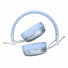 Audifonos Acteck Luxe Chic Hp710, Bluetooth, Microfono, Plegables, Azul