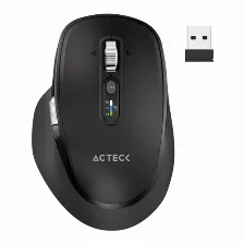 Mouse Inalambrico Acteck Virtuos Pro Ultra Mi777, 4800 Dpi, Bluetooth, Usb-c, Negro