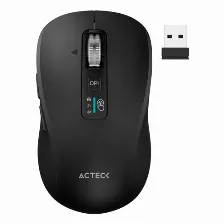 Mouse Acteck Virtuos Pro Air Mi766 Optico, 9 Botones, 3200 Dpi, Bluetooth, Negro