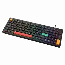 Teclado Gamer Acteck Techno Core Ta780 Elite, Alambrico, Retroiluminado Rgb, Usb. Negro