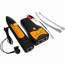 Probador Y Buscador De Cables Xcase, Rj45 Y Rj11 Negro/amarillo Acccact020