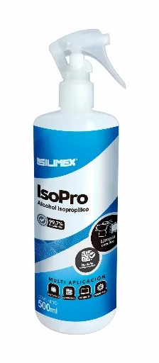 Alcohol Isopropilico Silimex 500 Ml , Para Limpieza De Equipos De Computo Y Electronica