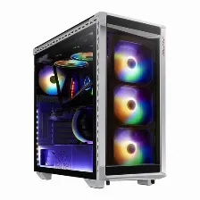 Gabinete Xpg Battlecruiser, Cristal Templado, 4xargb, Blanco