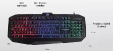 Teclado Gaming Balam Rush Gunfire, Alambrico, Usb, Rgb, Negro