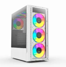 Gabinete Balam Rush Dragonfly Perform Crystal Gm590cw, Atx/micro-atx/mini-itx, Usb, 4x Ventiladores, Blanco