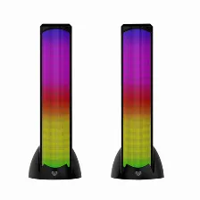 Bocinas Balam Rush Glimm Tower Bg575 2.0, Alambrico / Inalambrico, Bluetooth, Led, Negro