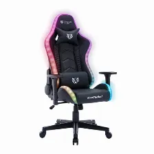 Silla Gamer Balam Rush Lightning Rush V2 / Max 150 Kg / Soporte Lumbar Y Cervical / Piston Clase 4 / Inlcinacion 135a° / Reposabrazos 3d / Iluminacion Led / Tactopiel / Negro / Br-940566