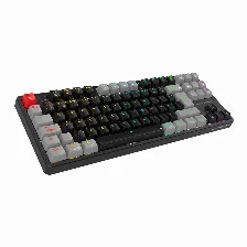 Teclado Mecanico Gamer Balam Rush Level Pro Gk990, Inalambrico, Espanol, Outemu Red, Negro
