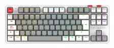 Teclado Mecanico Balam Rush Level Pro Gk990 Espanol, Inalambrico / Alambrico, Rgb, Gris