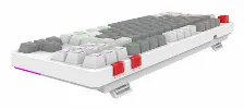 Teclado Mecanico Balam Rush Level Pro Gk990 Espanol, Inalambrico / Alambrico, Rgb, Gris