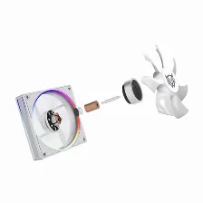Disipador Balam Rush Heliux Pro Hex55, 120mm, Max 2000rpm, Amd/intel, Blanco
