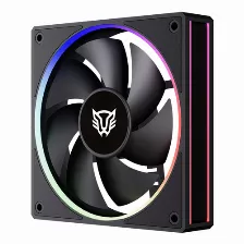 Ventilador Balam Rush Eolox Bora Exb85 12 Cm, 1600 Rpm, Led ámbar, Verde, Rojo, Azul, Negro