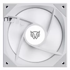 Ventilador Balam Rush Br-942355 12 Cm, 1800 Rpm, Led Multi, Blanco