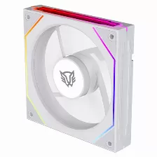 Ventilador Balam Rush Br-942355 12 Cm, 1800 Rpm, Led Multi, Blanco