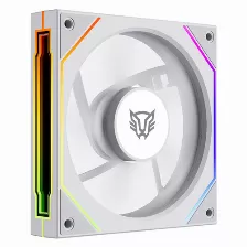 Ventilador Balam Rush Br-942379 12 Cm, 1800 Rpm, Led Multi, Blanco