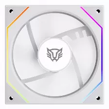 Ventilador Balam Rush Br-942379 12 Cm, 1800 Rpm, Led Multi, Blanco