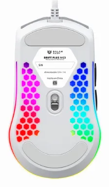 Mouse Gamer Balam Rush Drift Perform Mg3 / Alambrico / Usb / Disea?o Ergonomico / Iluminacion Rgb Dinamica / 6 Botones / 7200 Dpi / Blanco / Br-943529