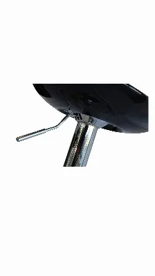 Banco Para Barra Modamob, Modelo Obsidian, Base Cromada, Piston Nivelacion Altura, Color Negro.