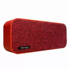 Bocinas Portatil Vorago Bsp-150, Bluetooth, Micro Sd, Usb, Roja