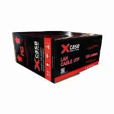 Bobina De Cable X-case Utp 6, 100 Metros, Coductor 0.50mm, Calibre 24 Awg, Negro