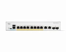 Switch Cisco Catalyst Catalyst 1300 Gestionado, L2, Rj-45 8, Gigabit Ethernet (10/100/1000), (poe +) 8, Gris