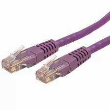 Cable De Red Utp Startech(c6patch25pl) Cat6, 7.6mts, Gigabit Ethernet, Color Morado