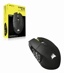Mouse Corsair Scimitar Elite Wireless Se Optico, 16 Botones, 33000 Dpi, Rf Inalambrico + Bluetooth, Negro