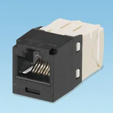 Conector Panduit Utp Rj45 Tg-minijack Kat 6, Negro, Blanco