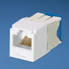 Conector Jack Rj45 Estilo Tg, Mini-com, Categoria 6a, De 8 Posiciones Y 8 Cables, Color Blanco