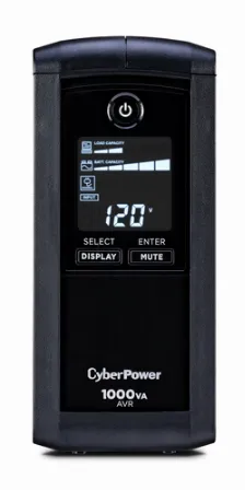 No Break Cyberpower 600w, 1000va, Lcd, 6 Min De Respaldo, 9 Contactos