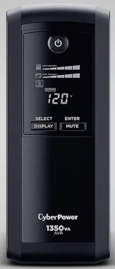No Break Cyberpower Cp1350avrlcda 810w, 1350va, Respaldo 9 Min, 8 Contactos