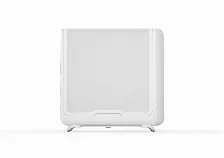 Gabinete Hyte X50 Air Mid Tower, Panel Lateral Malla, Sin Fuente, Snow White, Blanco